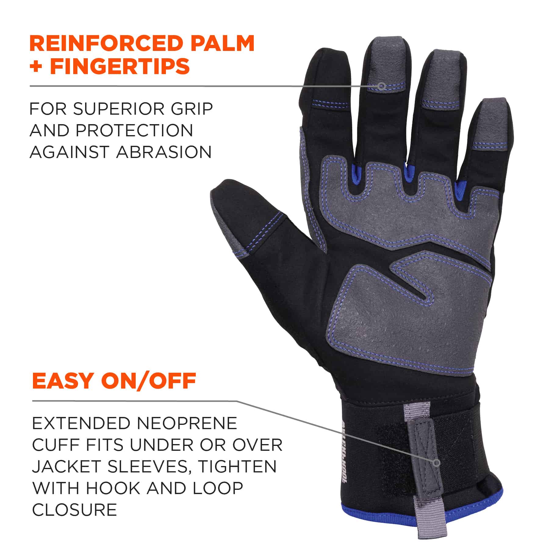 Reinforced Thermal Waterproof Winter Work Gloves - Winter